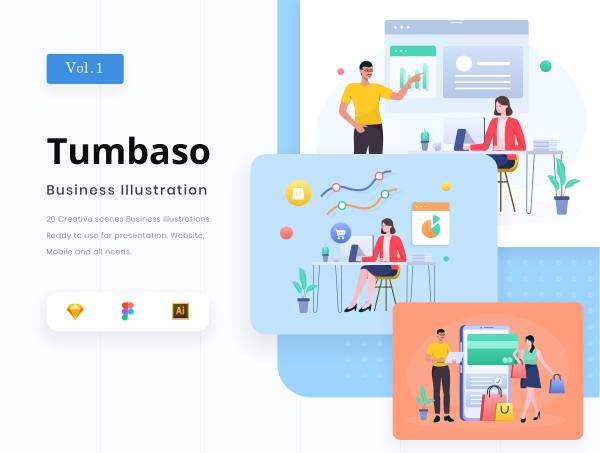 Tumbaso-商业插画包